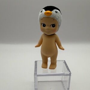 Custom Flocked Penguin Sonny Angel from Marine Series.